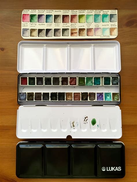 metal watercolor palette ideas